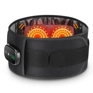 Heating Vibration Massager Belt, Red Light Hot Compress