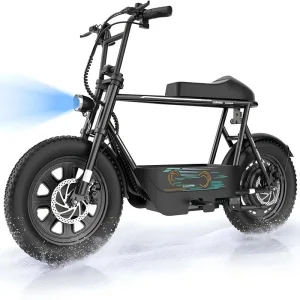 Peak 1200W Electric Scooter with Seat, 16 Inch Fat Tire